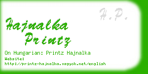 hajnalka printz business card